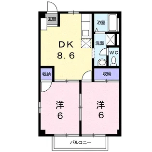 シエヌー【1階】の間取り