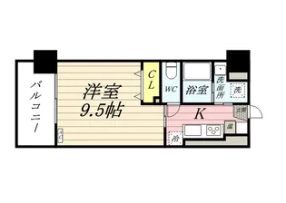 福富GRADEマンション【4階】の間取り