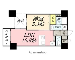 エスコパークヒルズ問屋町【6階】の間取り
