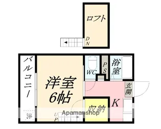 リトルハイム花尻 57号館【137号室】の間取り