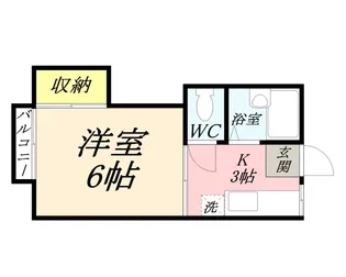 コーポ大野辻【2階】の間取り