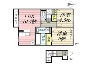 フルーレ下中野【2階】の間取り