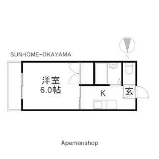 番町マンション【2階】の間取り