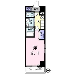 プラステ東島田【5階】の間取り