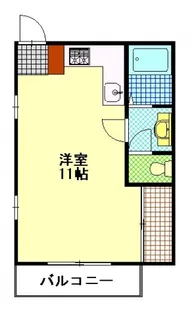 メープルハウス学南【101号室号室】の間取り