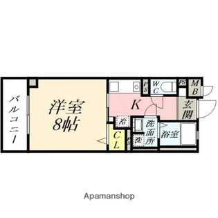 岡山県岡山市南区西市【アパート】の間取り