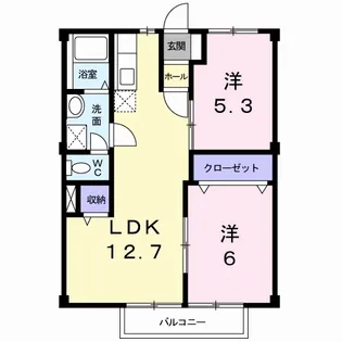 グリーンハイツ【1階】の間取り
