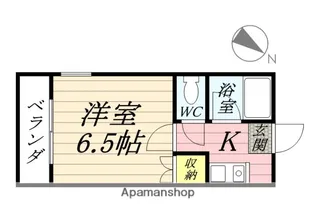 岡山県岡山市北区津島笹が瀬【アパート】の間取り