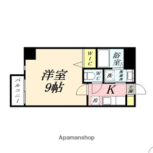 月光 岡山市役所前【8階】の間取り