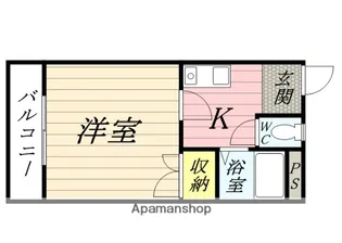 コーポロータス【1階】の間取り