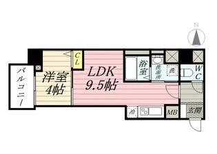 WEST ONE【3階】の間取り