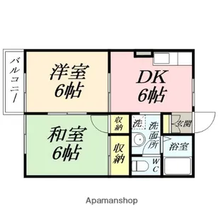 ソレイユキノミA【101号室】の間取り