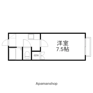カーサ城北弐番館【102号室】の間取り