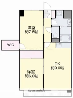 岡山県岡山市南区豊成2丁目【マンション】の間取り