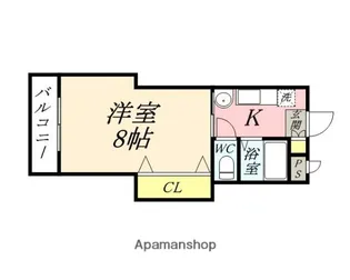 シャインブライト寿Ⅱ【217号室】の間取り