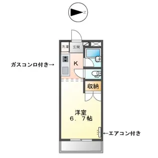 セレニテ東山【00203号室】の間取り