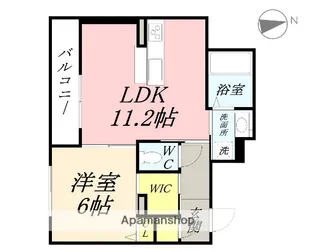 ニューマルセリーノ B棟【2階】の間取り
