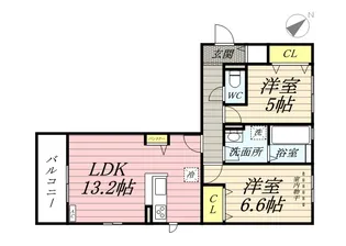アレグリア【2階】の間取り