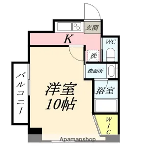 岡山県岡山市北区下石井2丁目【マンション】の間取り