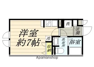 十五番館【1C号室】の間取り