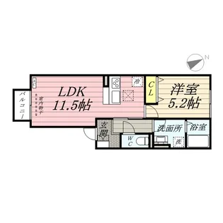 カリーノひな【1階】の間取り