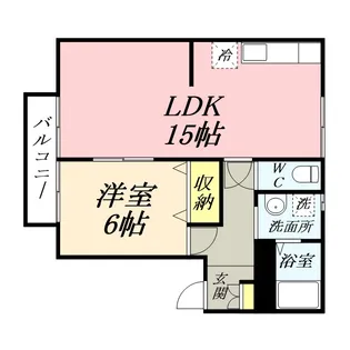 ヴィラフローレルA棟【1階】の間取り