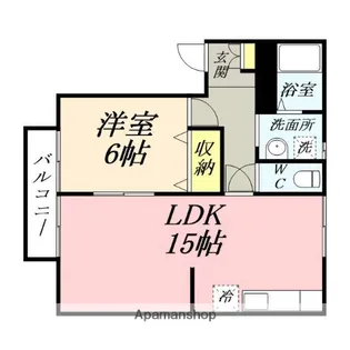 岡山県岡山市中区さい【アパート】の間取り