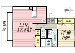 サンライズ原田 B棟【1階】の間取り