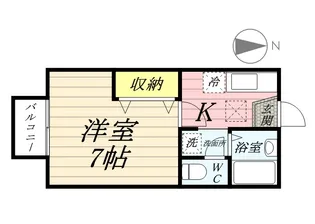 サンシャインパレスAB B棟【1階】の間取り