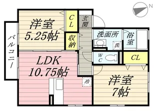 pastoral A棟【2階】の間取り