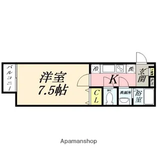 岡山県岡山市北区津島福居2丁目【アパート】の間取り