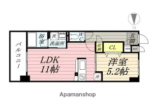サウスイン西市【6階】の間取り