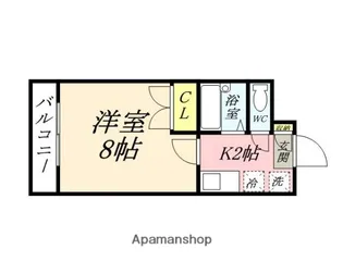ドルム西坂B棟【2階】の間取り