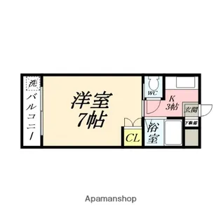 岡山県岡山市南区福富西2丁目【マンション】の間取り
