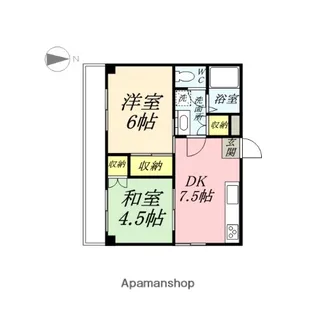 グランツ西古松Ⅱ【4階】の間取り