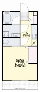 成広矢原コーポⅦ【1階】の間取り