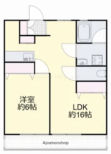 成広伊田コーポ【2階】の間取り