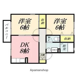 パレアナハウス A【2階】の間取り