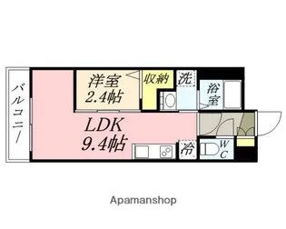 月光 岡山旭東町【2階】の間取り