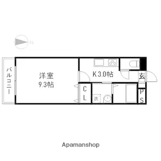 岡山県岡山市北区万成東町【アパート】の間取り