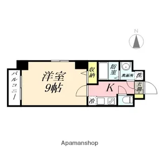 岡山県岡山市北区清輝橋3丁目【マンション】の間取り
