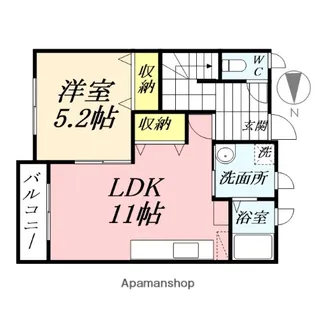 エスプレッソ【2階】の間取り