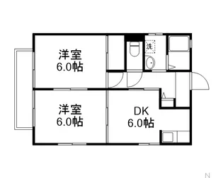 ディアスウィングB棟【1階】の間取り