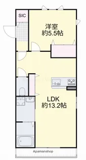 ALBAⅧ【1階】の間取り