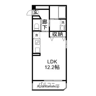 岡山県岡山市北区大和町2丁目【マンション】の間取り