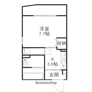AMISTA幸町【202号室】の間取り