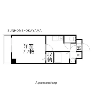 SUN GATE【4階】の間取り