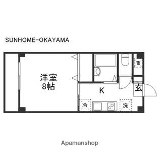 ベルメゾン山田Ⅱ【1階】の間取り