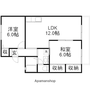 グランジュール津島A【201号室】の間取り