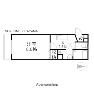 ECRAS【3階】の間取り